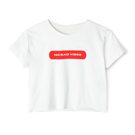 No Bad Vibes Women's Crop Top