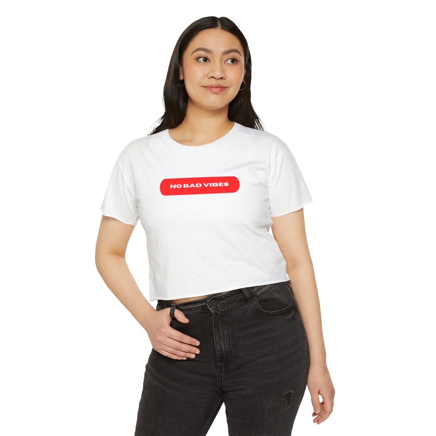 No Bad Vibes Women's Crop Top